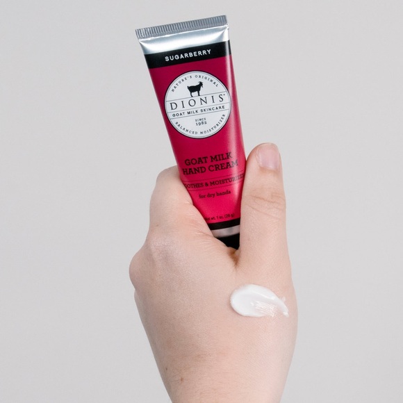 NEW: 2pc DIONIS Luxury Goat Milk Hand Creams, -N-Peppermint Twist & Sugar-Berry - Picture 2 of 10